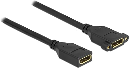 Delock DisplayPort 1.2 Kabel Buchse zu Buchse zum Einbau 4K 60 Hz 3 m