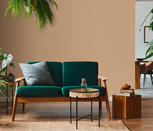 Erismann Tapete | Kollektion Casual Chic | 10262-11 | Vliestapete | Einfarbig | 0.53 x 10.05 m | Braun | Wohnzimmer | Flur | Büro | Küche | Wohnräume