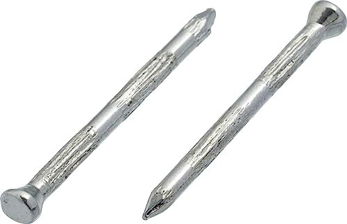 3.4mm x 60mm Concrete Rolled Masonry Nail Finishing Steel Nails Hardened Ribbed Hardware Pins (Pack of 100)