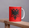 Tinisu Albanien Kaffeetasse 325ml Flagge Keramik Spülmaschinenfest Büro Geschenk Tee Tasse, 4255718500007