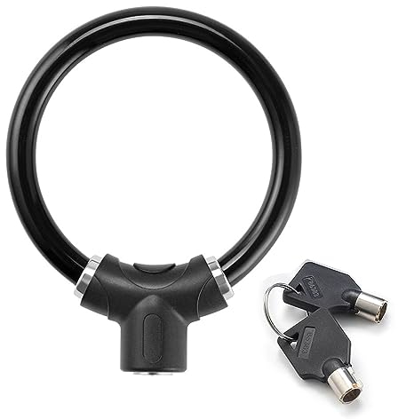 KASFDBMO Ringschloss für Fahrräder, Diebstahlschutz, leicht, tragbar, mit Schlüsseln, leicht, tragbar, Fahrradschloss