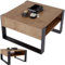 CraftPAK Couchtisch mit Stauraum | moderner Wohnzimmertisch aus Holzwerkstoff | massiv und stabil | Kaffeetisch quadratisch 68cm | Wohnzimmer Tisch | Coffee Table | Couchtisch Holz