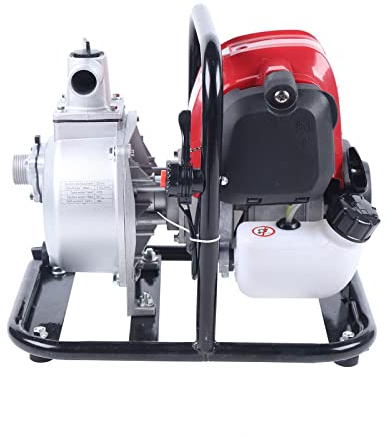 vinnyooc 38CC 4 Tempi Pompa Acqua Benzina Pompa Acqua Portatile Monocilindrico Raffreddato Ad Aria Pompa di irrigazione Giardino Pompa Irrigazione 8000L/h Per Le Pompe Si Campo Lavori Di Drenaggio