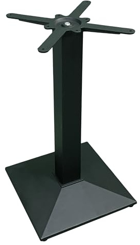 Sicignano | Tischfuß aus Eisen, Höhe 75 cm – universell, stabil, geeignet für Holzplatten aus Marmor – robust und einfach zu montieren für Haus, Bars, Restaurants, Büros (Pyramid, Schwarz)