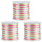 SUNNYCLUE 3 rouleau de 150 mètres/137 m de Cordon en Nylon Coloré de 1mm pour Bijoux Cordon en Satin Queue de Rat Macramé Tricot Couture avec Bobine en Plastique pour la Fabrication de Bracelets D'Ami