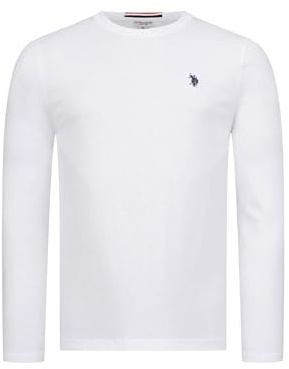 U.S. Polo Assn. Herren Shirt (M-3XL) Basic Langarm Rundhals Longsleeve Casual Oberteil P003