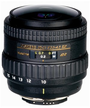 Tokina AT-X 107 AF DX NH Fisheye SLR Obiettivi con zoom standard Nero