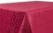 BEAUTEX Tischdecke Damast Ornamente - Bügelfreies Tischtuch - Fleckabweisende, Pflegeleichte Tischwäsche - Tafeltuch, Oval 160x220 cm, Bordeaux