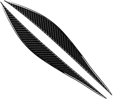Carrfan Front Scheinwerfer Augenbrauen Dekorativ Cover Sticker Kohlefaser Kompatibel mit BMW F30 F31 F32 F33 F34 (2012-2020)