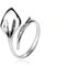 Calla Lily Offene Ringe Sterling Silber 925 Blume Blüte Blatt Calla Lilie Verstellbare Größe