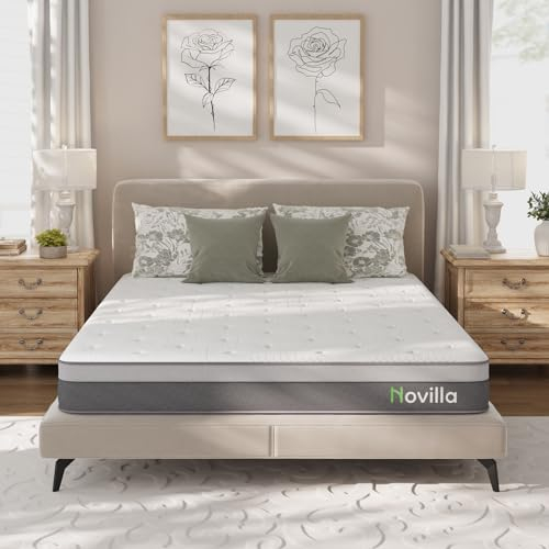 Novilla Tonnentaschenmatratze 180x200 3 Zonen Taschenfederkeren Certi-PUR US Komfortschaum Oeko-Tex Sicher Bezug H3 20cm