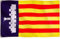 Runesol Bandera de Mallorca, 91x152cm, 3ft x 5ft, 4 Ojales, Ojal en Cada Esquina, Bandera Regional Española, Bandera Mallorquina, Majorca, Banderas Premium, Interior, Exterior, Colores Vivos