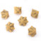 LYNX Set Dadi D12 - Set di Sei Dadi 12 Facce - Dadi per GDR a Tema Teschio & Ossa. Dadi Particolari per D&D, Dungeons & Dragons (DND), Warhammer, Pathfinder, Magic The Gathering (MTG). (Giallo)