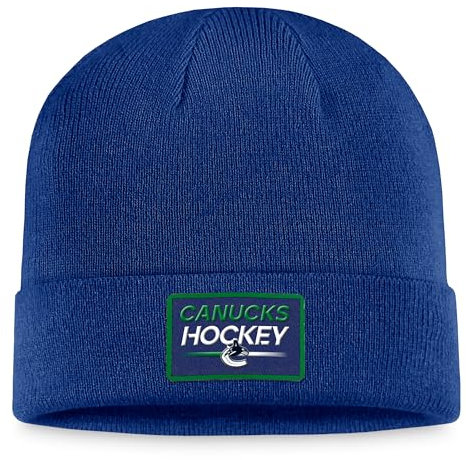 Fanatics NHL Authentic Pro Prime Cuffed Knit Vancouver Canucks Beanie Mütze Wollmütze