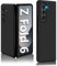 Z Fold 6 Coque de protection pour Samsung Galaxy Z Fold 6 (2024), en silicone liquide ultra fine et légère, de qualité supérieure pour Samsung Z Fold 6 5G 360 degrés Anti-chocs (noir)