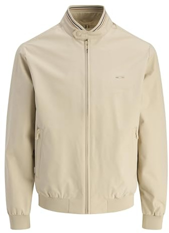 JACK & JONES Premium Veste Bomber Bombers Anti-Froid Baseball Poignets côtelés White Pepper L White Pepper L