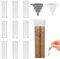 FINEASY 10 Piezas Salero y Pimentero, Mini Salero, Saleros de Cocina con Tapa y Embudo, Saleros de Plástico para Especias, Acampar, Viajes, Cocina y Restaurantes - 10ML