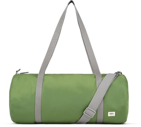 ROKA London City Medium Recycled Nylon Tote with Detachable Shoulder Strap, Avocado, m, Min