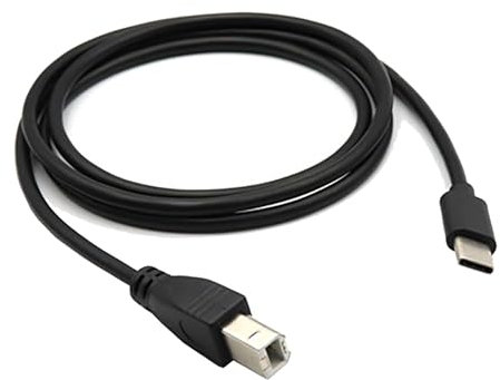 BNSGGL Cavo da USB C a USB B per Stampante - Maschio B a Maschio C - Sostituzione per Controller e Scanner