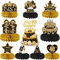 40th Birthday Table Decorations for Men - Black and Gold Party Supplies Honeycomb Centerpieces Cake Toppers for Women, 17 Pieces Cheers to 40 Years Vintage 1985 Decor Happy 40th Birthday