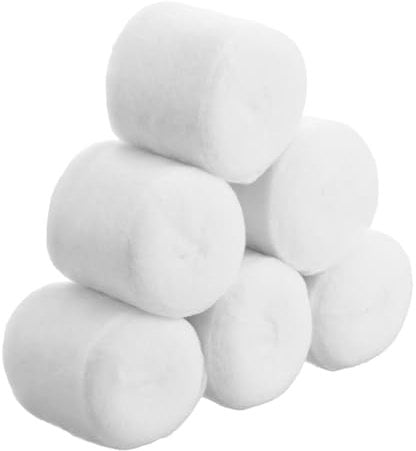 Gjinxi 6 Rolls Cast Padding, Individual Pack Soft Cotton Undercast Padding Wrap, Bandage Cast Use with Plaster Cloth Gauze for Halloween Wrap Bandage Art Body Casts Mask Making Craft(2 Inch X 8.8 ft)