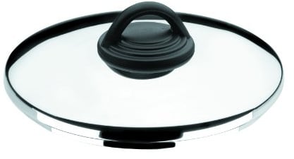 LACOR 85922 Deckel Estudio 22 cm | Aus lebensmittelechtem Edelstahl gefertigt; hohe Korrosionsbeständigkeit und Haltbarkeit im täglichen Gebrauch