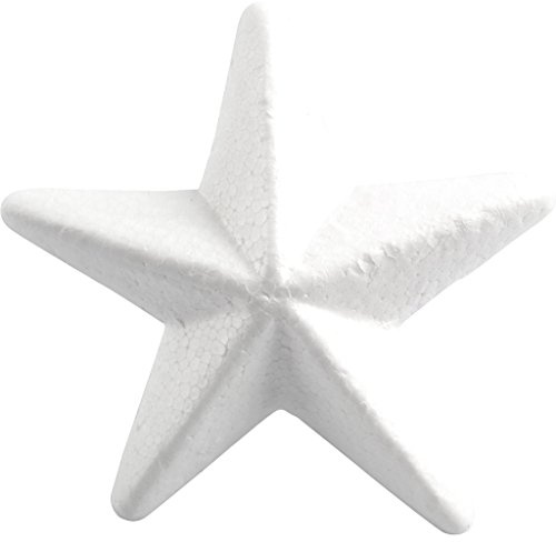Stern, B: 11 cm, Styropor, 5 Stck.
