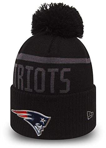 New Era New England Patriots NFL 2017 Black Collection Beanie - One-Size