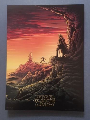 Star Wars Episode VIII The Last Jedi Exclusive 9.5 x 13 AMC IMAX Mini Promo Poster 1 of 4