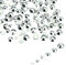 LolliBeads Resin Crystal Round Nail Art Mixed Flat Backs Acrylic Rhinestones Gems,Mix Size 1.5-5 mm, Color Silver (1200Pcs)