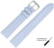 MARBURGER Uhrenarmband 20mm Leder Grau Silber Glatt Mit Naht - Montage Set 7592014000120