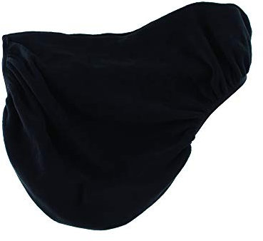 Rhinegold 0 Fleece Saddle Cover-Black Sattelbezug, Schwarz, Universal