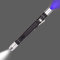 Linterna UV led mini linterna uv 395nm luz violeta blanco violeta 2 en 1 linterna doble fuente de luz (1 pack)