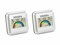 PEARL Wohnraum Thermometer: 2er-Set digitales Hygrometer mit Thermometer mit grafischer Anzeige (Digitales Thermo-Hygrometer, Innenhygrometer, Kühlschrankthermometer)