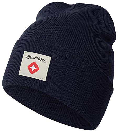 Höhenhorn Heelflip Knitted Beanie Unisex Herren Damen Dunkelblau