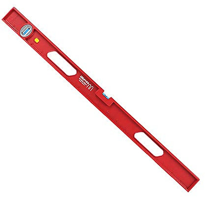 Spirit Level - 300mm/600mm/1000mm High Precision Level Magnetic High Bearing Ruler Lever, Bubbles Rustproof Horizontal Ruler(100cm)