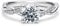 Molioaki Verlobungsring Damen Gold 9K(375) Unendlicher Ring Diamantring 1 Karat Brillantschliff 5A Zirkonia Ring Weißgold Eheringe Damen Verlobung Hochzeit Geschenk mit CZ (52(16.6))