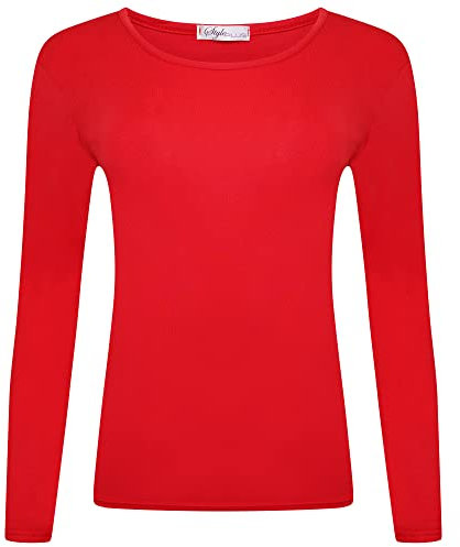 Scoop Neck (Red, (UK 16-18))