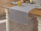 DAPU Tischläufer Leinen, 100% Französisches Naturleinen 40 × 140cm Tisch Läufer, Abwaschbare Moderne Einfarbige Tischdecke Leinenoptik für Essentisch Hochzeit Party, Grau