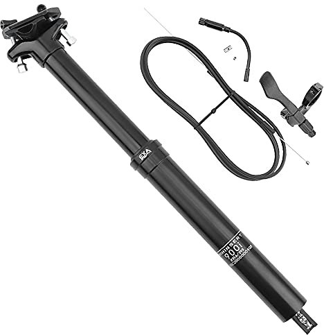 Lixada 30,9 mm/31,6 mm Mountainbike-Sattelstütze mit höhenverstellbarer MTB-Kabelgesteuerter hydraulischer Sattelstütze, ferngesteuerte interne Innenkabelführung, Fahrrad-Sattelstütze