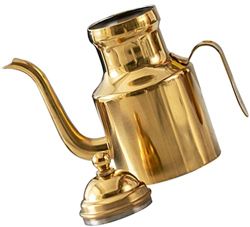 UPKOCH Pot à Huile En Acier Inoxydable Bidon Dhuile En Métal Distributeur De Vinaigre D'huile Décanteur Verseur Dhuile Pot à Graisse Distributeur De Sirop Huilier Tasse De Filtre Ménage
