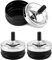 QWORK® 3 Cendriers Rotatifs Modernes avec Couvercle, Cendriers Coupe-vent pour Extérieur, Maison, Bar, Bureau