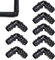 8 Pcs 13mm(1/2 Inch) Garden Barbed Connector, 90° Elbows for Leak-Free Drip Irrigation Systems, Barbed Elbow for Pond and Garden Hose, Ideal for Use with Buried Soaker Hoses
