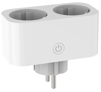 Kueohse TUYA Smart Wifi Doppia Spina 16A EU 2 in 1 Presa Interruttore Smart Home Timing App Controllo vocale B Spina EU