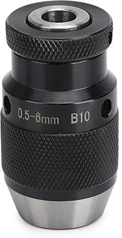 B10 Bohrfutter mit automatischer Verriegelung, selbstspannendes Hartmetall-Fräsmaschinen-Bohrfutter für hochpräzise Bearbeitung, Spannbereich 0,5–6 mm, langlebig und zuverlässig