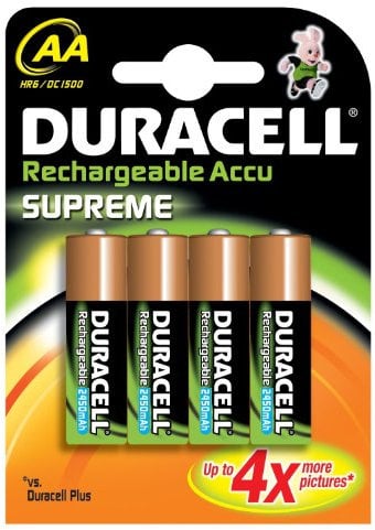 Duracell Pre Charged Rechargeable 2400mAh AA Batteries