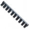 200 mm Magnetische Aufsteckschiene/Klemmleiste/Aufsteckleiste/Klemmleiste/Nusshalter/Ordnungssystem mit 10 verschiebbare Clips für 1/2 Einsätze