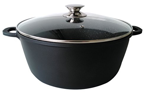 Casserole Casserole anti-adhésive Prestige avec poignées et couvercle 32 cm Pierre volcanique Stone PFOA Free 293747
