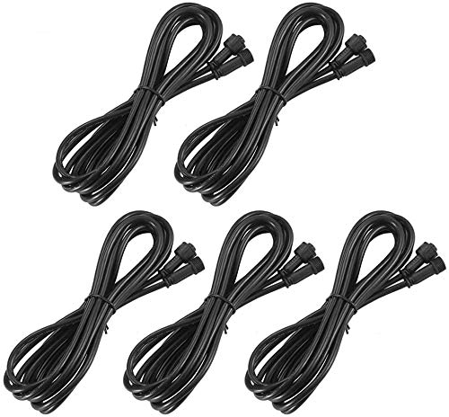 SUBOSI FVTLED 5 pcs 2M 2Pin Verlängerungskabel für einfarbige LED Leuchten,IP67 wasserdicht