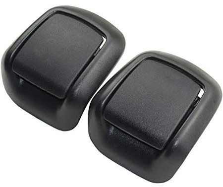 AKWH 1417520 Ensembles de poignées d'inclinaison de siège avant en plastique noir gauche et droite # 1417521 Compatible avec Fie-sta Mk6 VI 2002-2008